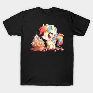 Colorful Fjord Horse Artwork 24 T-Shirt